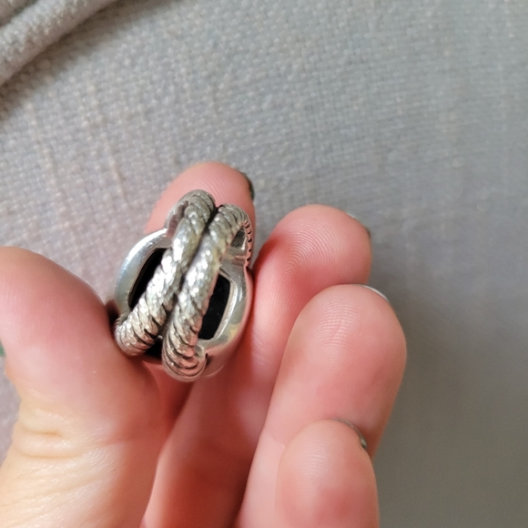 DAVID YURMAN @Albion 14mm Black Onyx with Pavé diamond ring - Picture 10 of 14